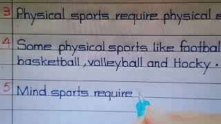 10/20 lines on Sports || Sports Essay/Paragraph || Sports information/Details || About Sports