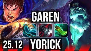 GAREN vs YORICK (TOP) | 5k comeback, 6/2/14, 800+ games | KR Master | 25.12