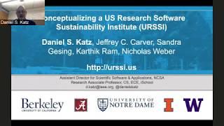 Webinar: Conceptualizing a US Research Software Sustainability Institute