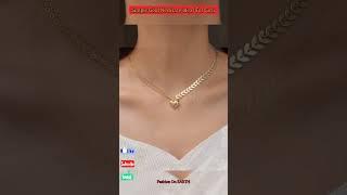 Simple Gold Necklace Ideas For Girls #shorts #viral