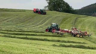 Almanyada tarım ve hayvancılık | Fendt traktörle ot  slajı yapımı