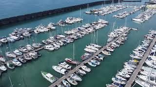 brighton marina  east sussex from above