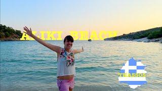 Плаж Алики Един от най-красивите плажове на остров Тасос 2024 Aliki Beach Thassos Greece