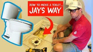 How to move a Toilet--Jay's Way