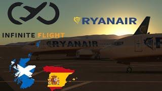 Infinite Flight Multiplayer | Prestwick ️ Barcelona | Ryanair Boeing 737-800 | W/ AnelForicNL