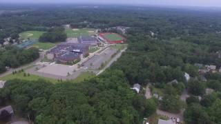 Reading MA Drone Video - Reading Memorial High School - Reading Water Tower