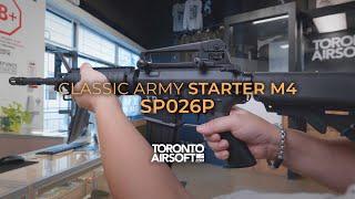 260 CAD STARTER M4, MOSFET equipped, VLTOR style Poly receiver. Classic Army SP026P.