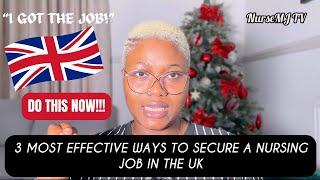 HOW TO GET A NURSING JOB IN UK |2025 