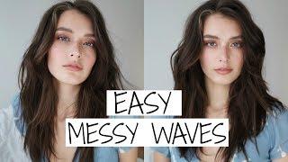 Easy Messy Waves Hair Tutorial | Jessica Clements