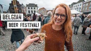 Belgian BEER FESTIVAL! + Exploring Medieval City of Diest & Tasting Belgian Food!