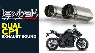 Dual Lextek CP1 Exhausts: Kawasaki Z1000 2016