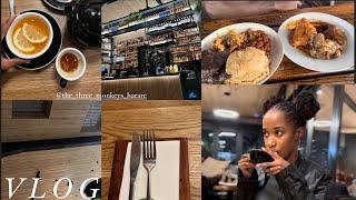 VLOG| BTS With Sam Riley| Eating Out| Three Monkeys Restaurant| Sheikha Collette