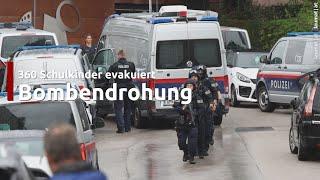 360 Schulkinder evakuiert: Polizeieinsatz nach Bombendrohung gegen Schule in Linz-Urfahr