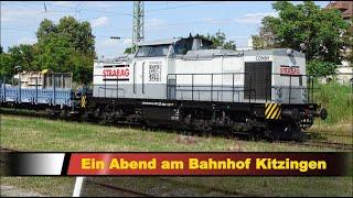 Ein Abend am Bahnhof Kitzingen  -  STRABAG V100 Ost, CLASS 66    AL  #  061/008/021