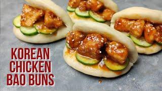 Delicious Korean-inspired Chicken Bao Buns Recipe!