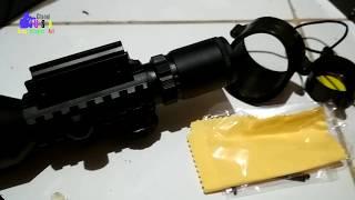 Unboxing Rifle Scope With Laser Sight M9 LS3-10X42E