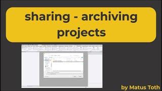 Archive project - Trimble Business Center - sharing files