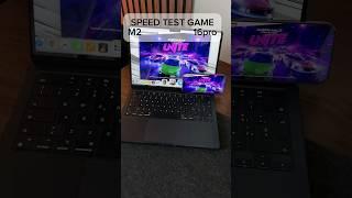 MacBook Air M2 vs iPhone 16 pro - Speed Test Game #macbookairm2  #iphone16pro #game