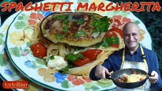 SPAGHETTI MARGHERITA & Sicilian Fried Eggplants: Simple, Authentic, and Delicious Italian Recipe