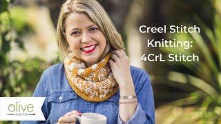 How to Knit the 4CrL Stitch (Creel Stitch) with Olive Knits