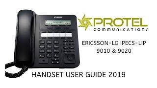 Ericsson-LG iPECS-LIP 9010 & 9020 Handset User Guide 2019