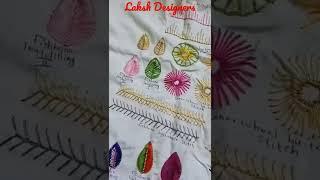 Aari work basic thread stitching part -1 / Laksh Designers / shorts #aarionlineclass #aaristitches