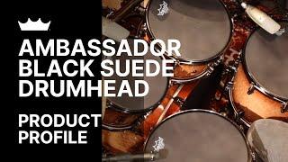 Ambassador️ Black Suede️ Drumhead | Remo