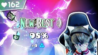 This happened on an Extreme Demon... ACU 100% | Geometry Dash