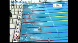 APOSTOLOS CHRISTOU 100m backstroke final 2013 Dubai