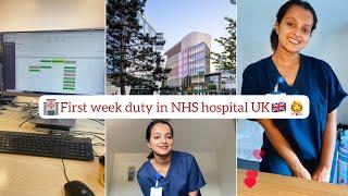 First week duty in NHS hospital UK as NURSE‍️|| Kannada vlog || #duty #medical #hospital