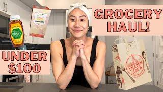 Trader Joe's Grocery Haul Under $100 || Coach Michelle Hong