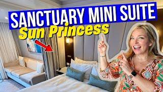 Sun Princess Sanctuary Collection Mini Suite TOUR! UNDER two minutes!