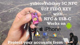 Yubico YubiKey 5C NFC FIDO U2F Key: Keep your accounts protected!