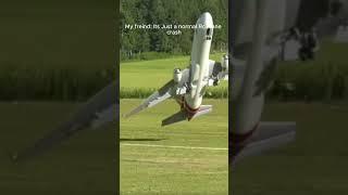 Its Just a normal RC Plane Crash Right #aviation #boeing #airbus #planeaccident #viralvideo #fly