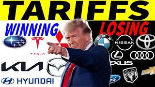 Which car companies are WINNING and LOSING in the TARIFF war