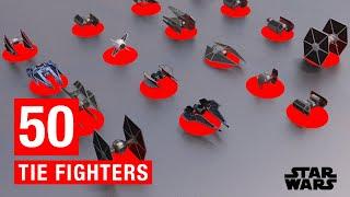 Star Wars:  50 Different Types of TIE Fighter Variants (Canon & Legends)