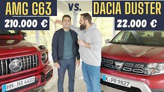 Mercedes-AMG G 63 gegen Dacia Duster | Wo kann der Dacia mithalten? | Hamid Mossadegh