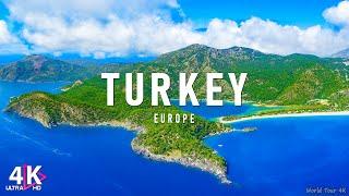 FLYING OVER TURKEY (4K UHD) - Relaxing Music Along With Beautiful Nature Videos(4K Video HD)