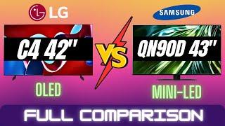 Samsung QN90D 43" vs LG C4 42" | Direct Comparison