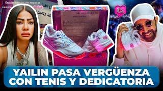 YAILIN PASA VERGÜENZA DE SU VIDA POR JUAN LUIS GUERRA CON TENIS Y DEDICATORIA