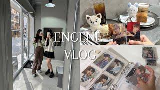 [ENGENE|VLOG] korean cafe,heeseung day,reorganizing photocards,enhypen album unboxing +🩶