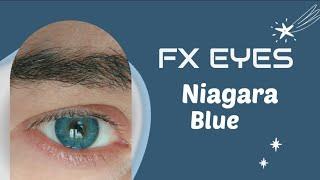 fx eyes lens NIAGARA BLUE! İLK KEZ BENİM KANALINDA!