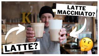 Latte VS  Latte  Macchiato VS Milchkaffee ? l Milchschaum & Unterschiede erklärt