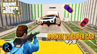 GTA V | RPG Vs Cars Super Funny 4 Vs 5 Win