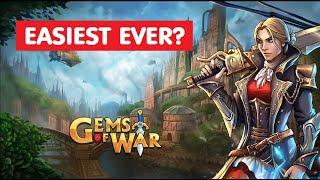 Gems of War Raid Boss! Crazy Easy?! Fast NO MYTHIC Best Team Strategy?