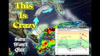 Tropical Storm Sara Tries To Re-Strengthen Again! This Is CRAZY.