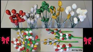 Creative Christmas Ideas! Christmas ornaments with glitter! Fruits for Christmas decorations!