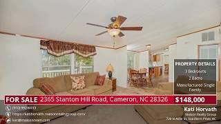 2365 Stanton Hill Road, Cameron NC 28326