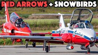 RAF RED ARROWS and RCAF SNOWBIRDS in Gatineau + Parliament Flyover