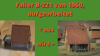 Winter time is craft time, simple building supern, Faller B-221 from 1960